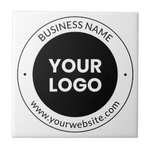 Bedrijfsnaam & website of slogan, dank u enz. tegeltje