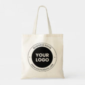 Bedrijfsnaam & website of slogan, dank u enz. tote bag (Achterkant)