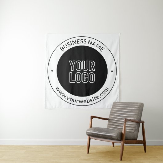 Bedrijfsnaam & website of slogan, dank u enz. wandkleed (In situ)