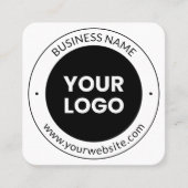 Bedrijfsnaam & website of slogan etc. vierkante visitekaartje (Voorkant)
