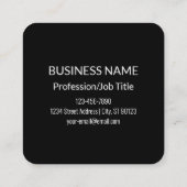 Bedrijfsnaam & website of slogan etc. vierkante visitekaartje (Achterkant)