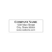 Bedrijfsnaam Website Retouradres Sjabloon Zelfinktende Stempel (Design)