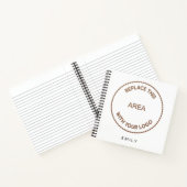 Bedrijfsnaam Wit Notitieboek (Binnen)