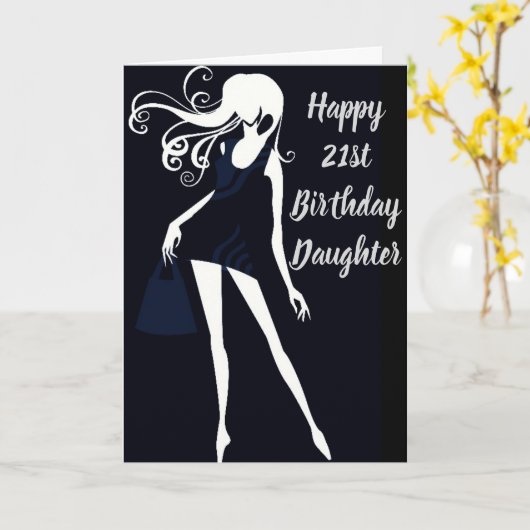 "BEDRIJFSNIVEAU ***21ST*** BIRTHDAY PRIDE/LOVE KAART (Gele Bloem)