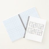 Bedrijfsnotitieboek met Blauwdruk Notitieboek (Binnen)