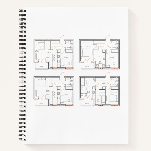 Bedrijfsnotitieboek met Blueprint Notitieboek (Voorkant)