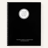 Bedrijfsnotitieboek met logo en bedrijfsinfo notitieboek (Voorkant)