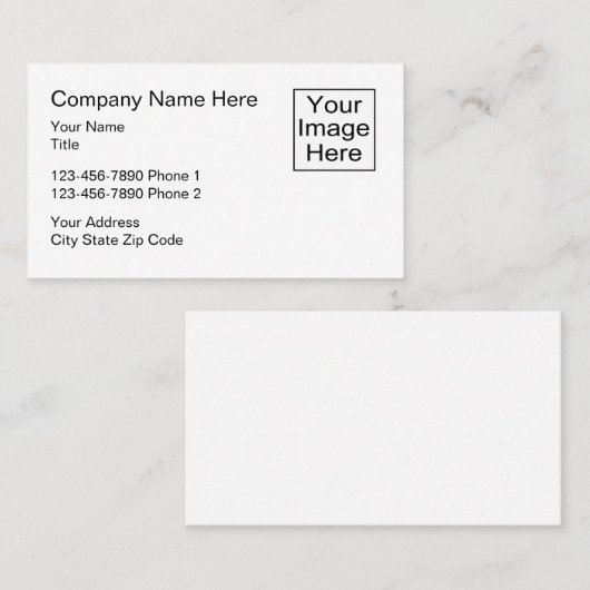 Bedrijfsontwerp Visitekaartje (Voorkant / Achterkant)