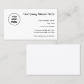 Bedrijfsontwerp voor Logo Visitekaartje (Voorkant / Achterkant)