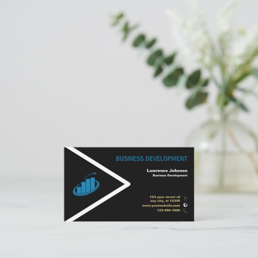 Bedrijfsontwikkeling Visitekaartje (Staand voorkant)