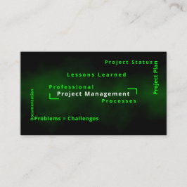 Bedrijfsoplossingen voor projectbeheer — deskundig visitekaartje