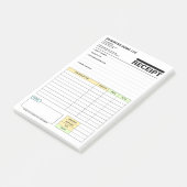 (Bedrijfspad) Boek met betalingsverkopen factuur k Post-it® Notes (Schuin)