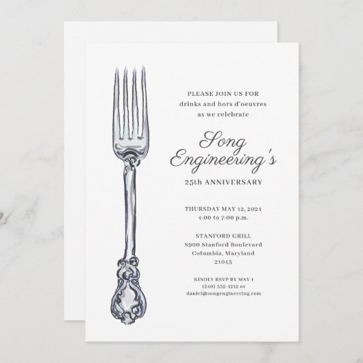 Bedrijfspartij Kaart (Voorkant / Achterkant)