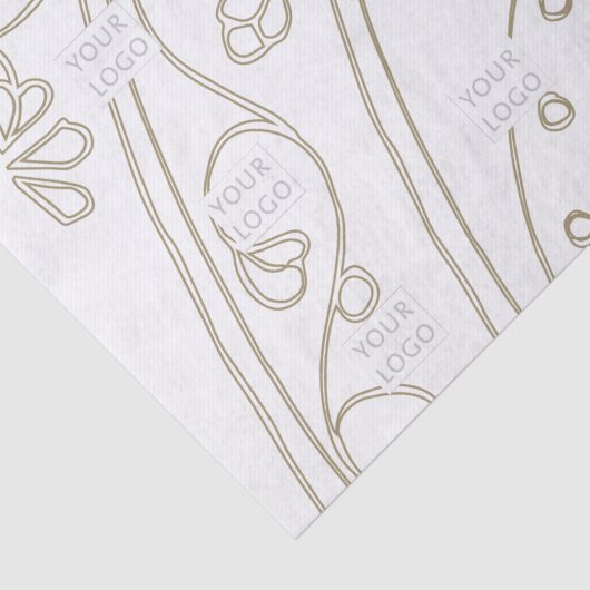 Bedrijfspatroon van merk Logo Tissuepapier (Detail)