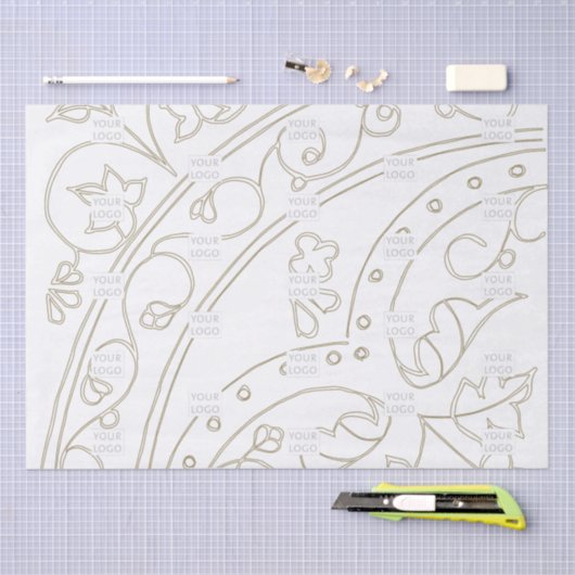 Bedrijfspatroon van merk Logo Tissuepapier (Craft)