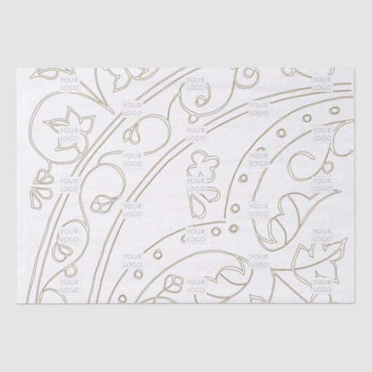 Bedrijfspatroon van merk Logo Tissuepapier (Voorkant)