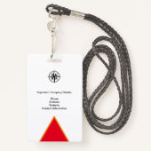 BEDRIJFSPERS MEDIA ID EVENEMENTENPAS BADGE (Achterkant met draagriem)