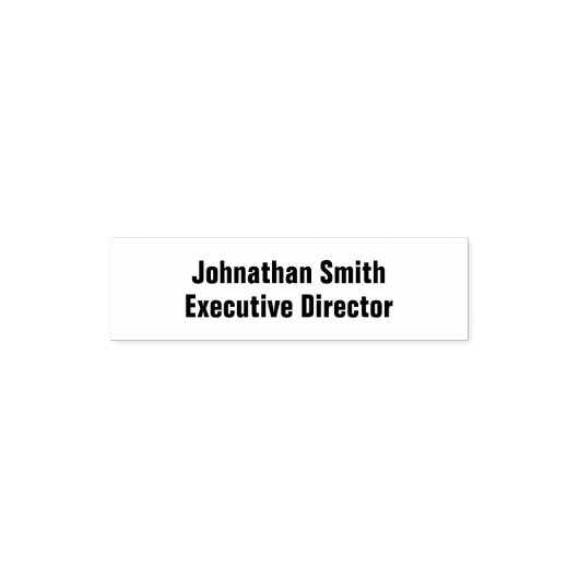 Bedrijfspersoneel Naam Taak Titel Tekst Sjabloon Zelfinktende Stempel (Design)