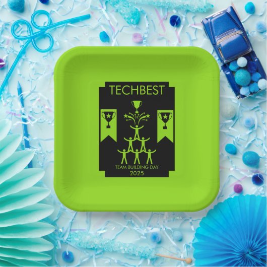 Bedrijfspersoneel Teambuilding Event Papieren Bordje (Feest)