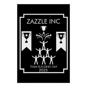 Bedrijfspersoneel Teambuilding Event Perfect Poster