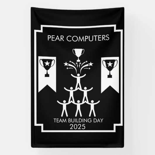Bedrijfspersoneel Teambuilding Event Spandoek (Verticaal)