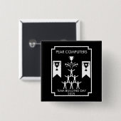 Bedrijfspersoneel Teambuilding Event Vierkante Button 5,1 Cm (Voorkant /achterkant)