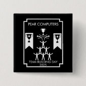 Bedrijfspersoneel Teambuilding Event Vierkante Button 5,1 Cm (Voorkant)