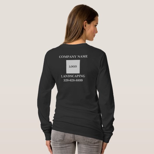 Bedrijfspersoneel, uniform met logo t-shirt (Achterkant volledig)
