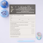 Bedrijfsplan voor professionele spray-tan-toestemm flyer (Enkel)