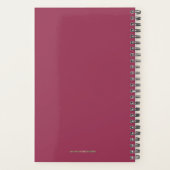 Bedrijfsplanner 2021 roze rood-gouden Manuscript M Planner (Achterkant)