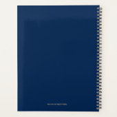 Bedrijfsplanner 2022 Blauw en Grijs Manuscript Mod Planner (Achterkant)