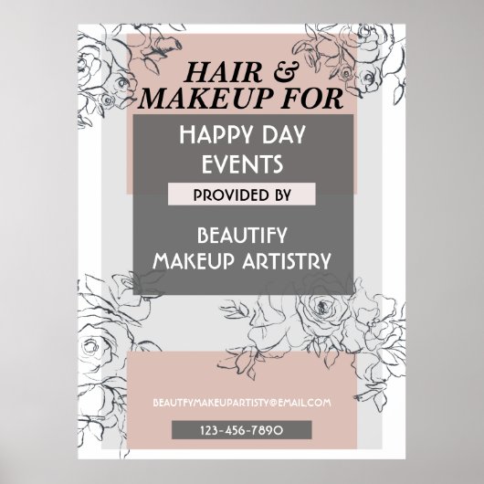 BEDRIJFSPOSTER, GEBEURTENIS POSTER, KLEINE BEDRIJV POSTER (Voorkant)