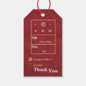 Bedrijfsprijs Cadeaulabel (Achterkant)