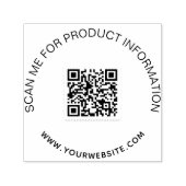 Bedrijfsproductinformatie qr code zelfinktende stempel (Design)