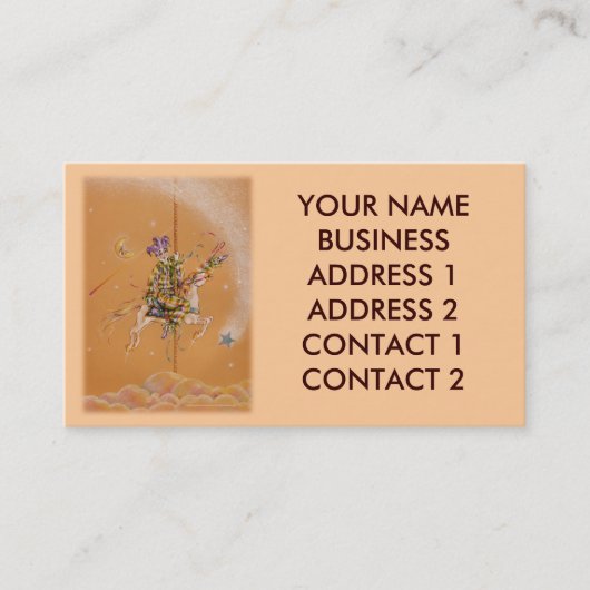 Bedrijfsprofiel Card, Carrousel Jester Visitekaartje (Voorkant)