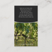 Bedrijfsprofiel wijndruivenrassen visitekaartje (Achterkant)