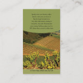 Bedrijfsprofiel wijndruivenrassen visitekaartje (Achterkant)