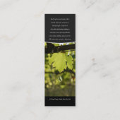 Bedrijfsprofiel wijndruivenwijn mini visitekaartje (Achterkant)