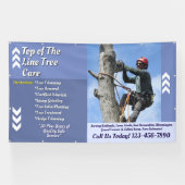 Bedrijfspromotie Arborist Tree Service aanpassen Spandoek (Horizontaal)