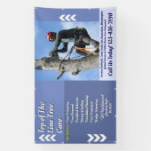 Bedrijfspromotie Arborist Tree Service aanpassen Spandoek (Verticaal)