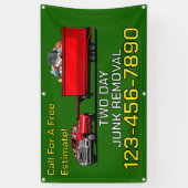 Bedrijfspromotie voor afvalverwijdering aanpassen spandoek (Verticaal)