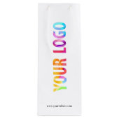 Bedrijfspromotiegeschenk met eigen bedrijfslogo wijn cadeautas (Voorkant)