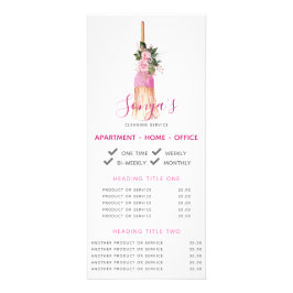 Bedrijfspromotieruimte voor reinigingsservice reclamekaart