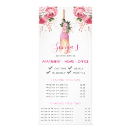 Bedrijfspromotieruimte voor reinigingsservice reclamekaart