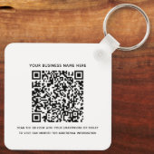 BedrijfsQR Code en de Werknemers van het Bedrijf Sleutelhanger (Achterkant)