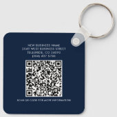 BedrijfsQR Code en Website van het Bedrijf Sleutelhanger (Achterkant)
