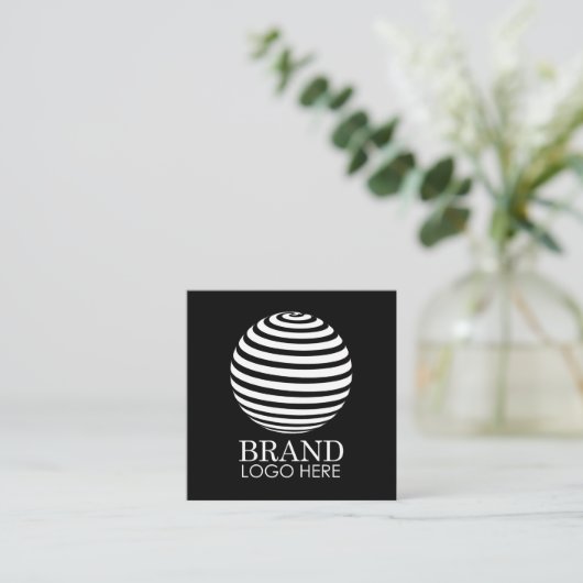 BedrijfsQR Code Modern minimalistisch Contactkaartje (Staand voorkant)