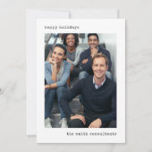 BedrijfsSchrijfmachine | Foto en Logo Feestdagenkaart (Voorkant)