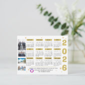 Bedrijfssterren Bedrijfskalender Bedrijf Logo Feestdagenkaart (Staand voorkant)