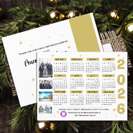 Bedrijfssterren Bedrijfskalender Bedrijf Logo Feestdagenkaart